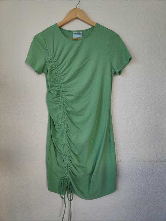 Future Collective Dresses & Skirts - *Petite Friendly* Future Collective Gabriella Karefa-Johnson Green Ruched Dress